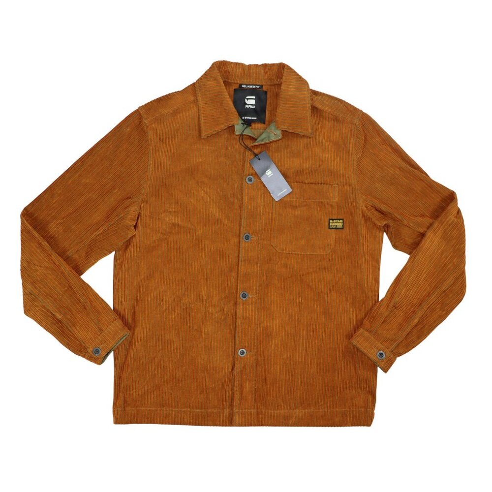 G-Star Raw Corduroy Long Sleeve Relaxed Fit Men's Shirt Jacket Shacket NWT